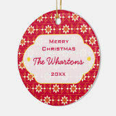 Edelweissのクリスマスのオーナメント セラミックオーナメント (左)