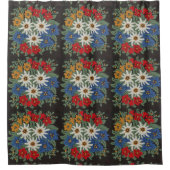 Edelweissのスイスの高山の花 シャワーカーテン (正面)