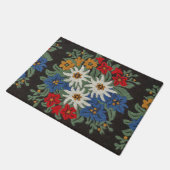 Edelweissのスイスの高山の花 ドアマット (アングル)
