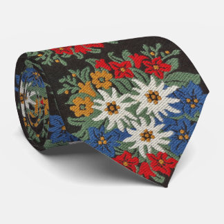 Edelweissのスイスの高山の花 ネクタイ