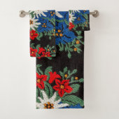 Edelweissのスイスの高山の花 バスタオルセット (インサイチュ)
