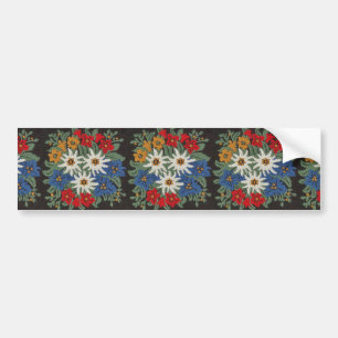 Edelweissのスイスの高山の花 バンパーステッカー