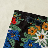 Edelweissのスイスの高山の花 ビーチタオル (インサイチュ)