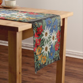 Edelweissのスイスの高山の花 ミディアムテーブルランナー (インサイチュ)