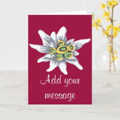 Edelweissの花 カード (黄色い花)