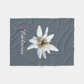 Edelweissの開花 フリースブランケット (正面(横))