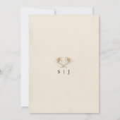 Edelweissヴィンテージフローラ保存日付招待状 招待状 (裏面)