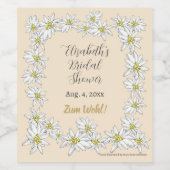 Edelweiss手図解入りの、写真付きの水パーソナライズされた色 ワインラベル (シングルラベル)