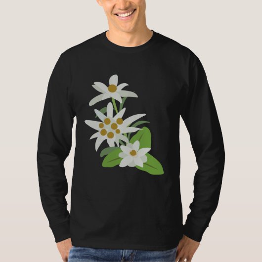 Edelweiss Flower Mountain Flowers Switzerland Aust Tシャツ (正面)