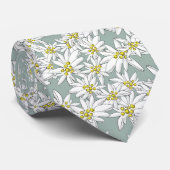 Edelweiss Hand-Drawn Salzburg Alpine Swiss Alps ネクタイ (ロール)