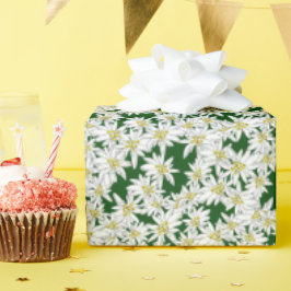 Edelweiss Hand Drawn Sound of Music Alpineフローラ ラッピングペーパー