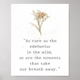 Edelweiss Wildflowerポスター ポスター