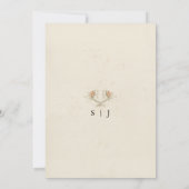 Edelweiss Wildflower日付保存招待状 招待状 (裏面)