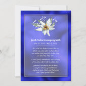 Edelwiessヨーロッパスタイル死亡の発表カード 案内状 (正面)