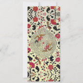 EDEN花と鳥ブラックレッドイエローフローラ 案内状 (正面)