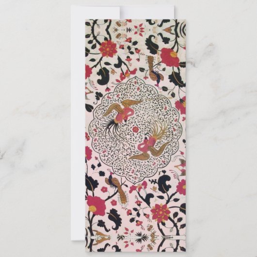 EDEN花と鳥ブラックレッドピンクフローラ 案内状 (正面)