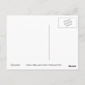 Edensor村と教会 – はがき (裏面)