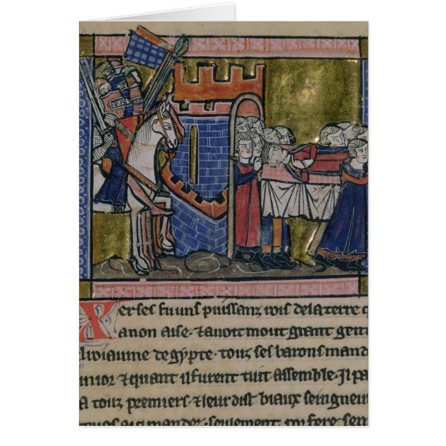 Edessaの市民はBaldwinに尊敬にIIを支払います (正面)