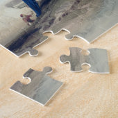 Edfouの寺院の柱廊玄関の下から眺め、の上で ジグソーパズル (側面)