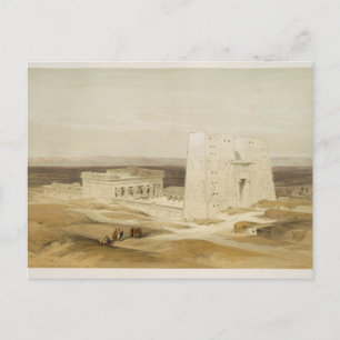 Edfu、古代Apollinopolis、上部のエジプトの寺院 ポストカード