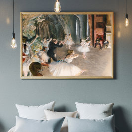 Edgar高解像度「The Reharsal Onstage 1874 ポスター