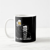 Edgar Allan E Me Another Raven Nevermore Gothic Gi コーヒーマグカップ (左)