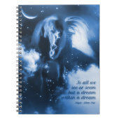Edgar Allan Poe A Dream within A Dream Horse ノートブック (正面)