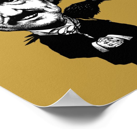 Edgar Allan Poe Boy Funny Poster Sign Quotes ポスター (角)