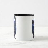 Edgar Allan Poe Gothic Mug – Haunted Raven & Cat マグカップ (中央)