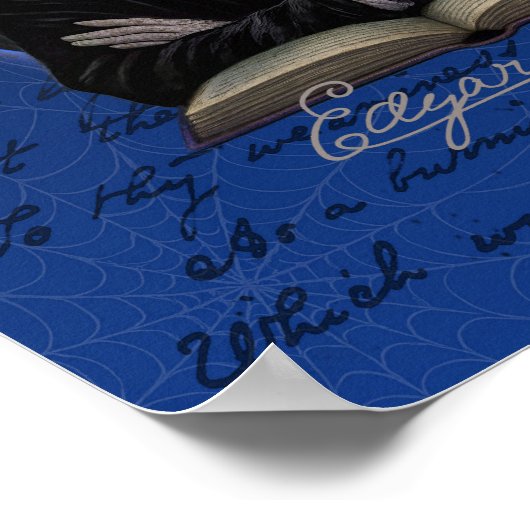 Edgar Allan Poe Gothic Raven Poster Art ポスター (角)