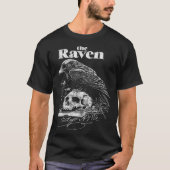 Edgar Allan Poe The Raven Nevermore Distressed Ret Tシャツ (正面)