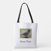 Edgar Allen Poe Raven Never Mind Tote トートバッグ (裏面)