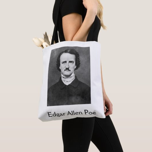 Edgar Allen Poe Raven Never Mind Tote トートバッグ (クローズアップ)