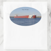 Edgar B. Speer sticker 楕円形シール (バッグ)