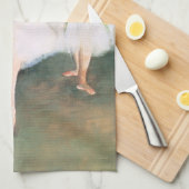 Edgar Degasによるステージで2人のダンサー、ヴィンテージ・アート キッチンタオル (四つ折り)