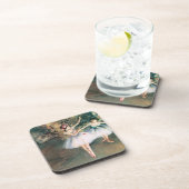 Edgar Degasによるステージで2人のダンサー、ヴィンテージ・アート コースター (右側)