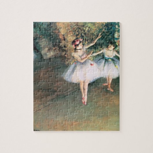 Edgar Degasによるステージで2人のダンサー、ヴィンテージ・アート ジグソーパズル (縦)