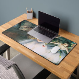 Edgar Degasによるステージで2人のダンサー、ヴィンテージ・アート デスクマット