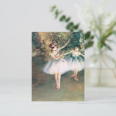 Edgar Degasによるステージで2人のダンサー、ヴィンテージ・アート ポストカード (スタンド正面)