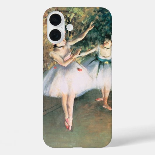 Edgar Degasによるステージで2人のダンサー、ヴィンテージ・アート Case-Mate iPhoneケース (裏面)