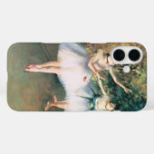 Edgar Degasによるステージで2人のダンサー、ヴィンテージ・アート Case-Mate iPhoneケース (裏面 (横))