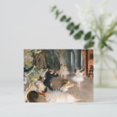 Edgar Degasによるリハーサル ポストカード (スタンド正面)