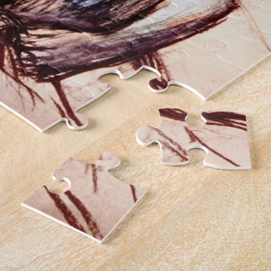 Edgar Degasによる半姿バレエダンサー ジグソーパズル (側面)