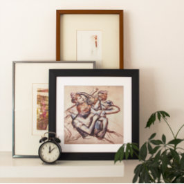 Edgar Degasによる半姿バレエダンサー ポスター