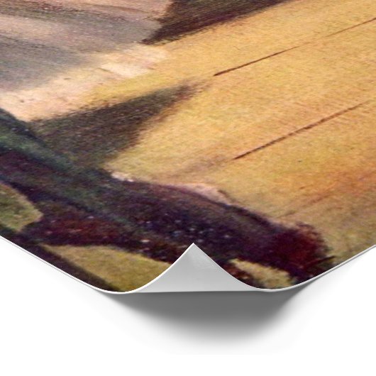 Edgar Degasの練習室で3人のダンサー ポスター (角)