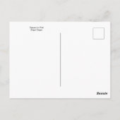 Edgar Degasはがきによるピンク色のダンサー ポストカード (裏面)