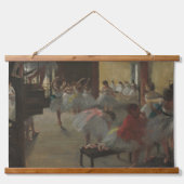 Edgar Degasダンスクラスバレエアートウッドウォール 吊り下げ型タペストリー (正面)