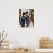 Edgar Degasポートレートat the Stock Exchange ポスター (キッチン)