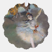 Edgar Degas – スター/ダンサーのステージ オーナメントカード (裏面)