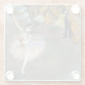 Edgar Degas – スター/ダンサーのステージ ガラスコースター (裏面)